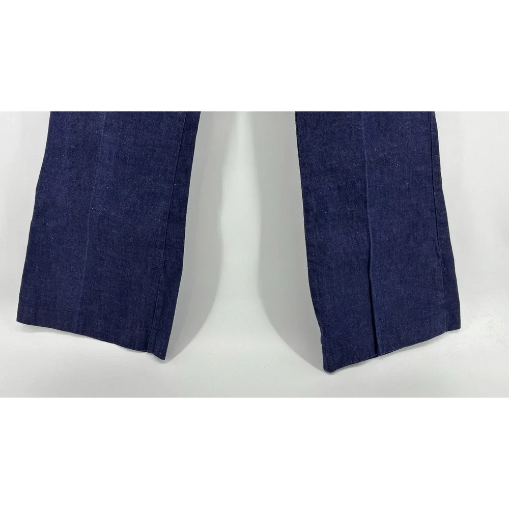 Vintage Sailor Jeans Mens 29x31 Dark Denim Bell Bottom Hippie Seafarer Style USA